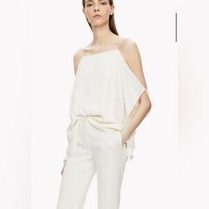 Theory date night resort Elegant White Women's slip Top